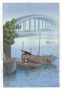 Eitai Bridge by Kawase Hasui