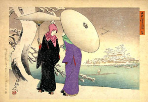 Chikanobu Azuma Fuzoku Snow Viewing-thumbnail