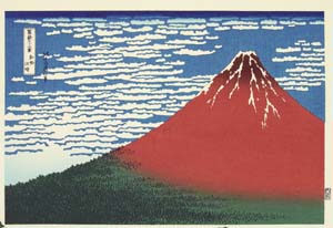 Hokusai Mount Fuji in clear weather